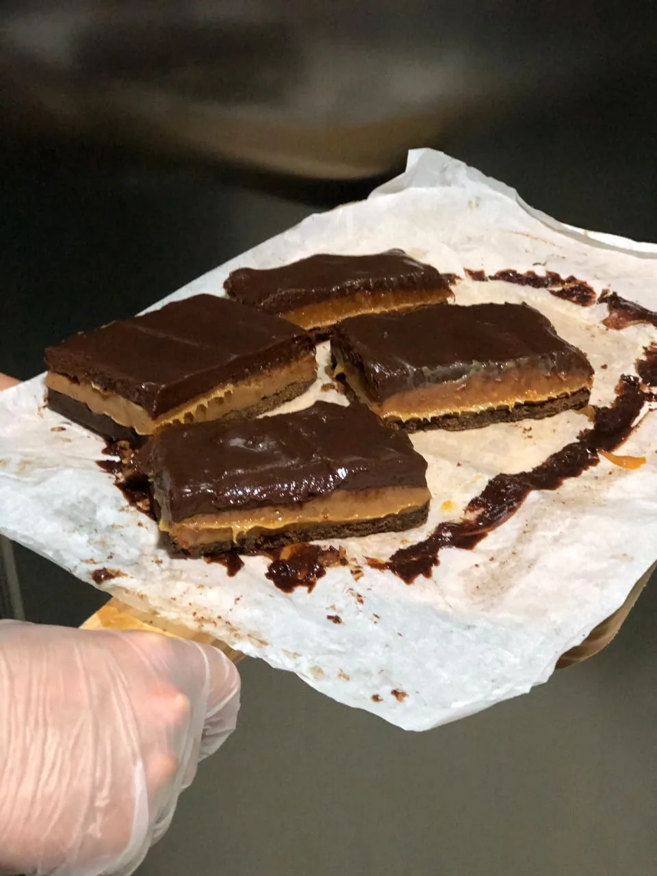 Porções da torta prontas para compartilhar